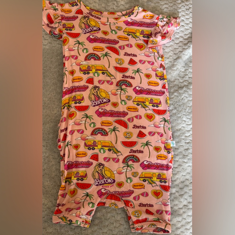 Posh Peanut Pink X Barbie Shorty sz 12/18
